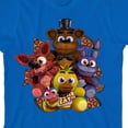 thumbnail image 7 of Five Nights At Freddy's Plush Characters Group Short Youth Royal Blue Crew Neck Short Sleeve T-shirt - XS, 7 of 7