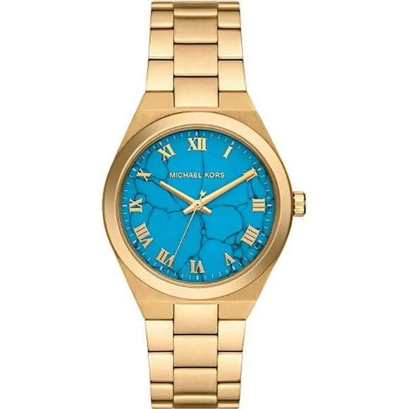 Michael Kors Lennox Three-Hand Gold-Tone Ladies Watch