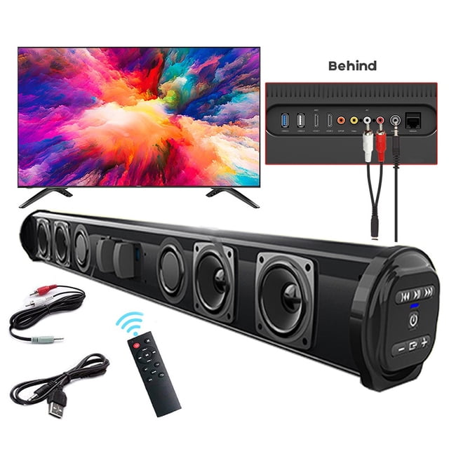 Wireless Bluetooth Sound Bar Speaker System Super Power Sound Speaker Wired Wireless Surround Stereo Home Theater TV Projector ,High Sound