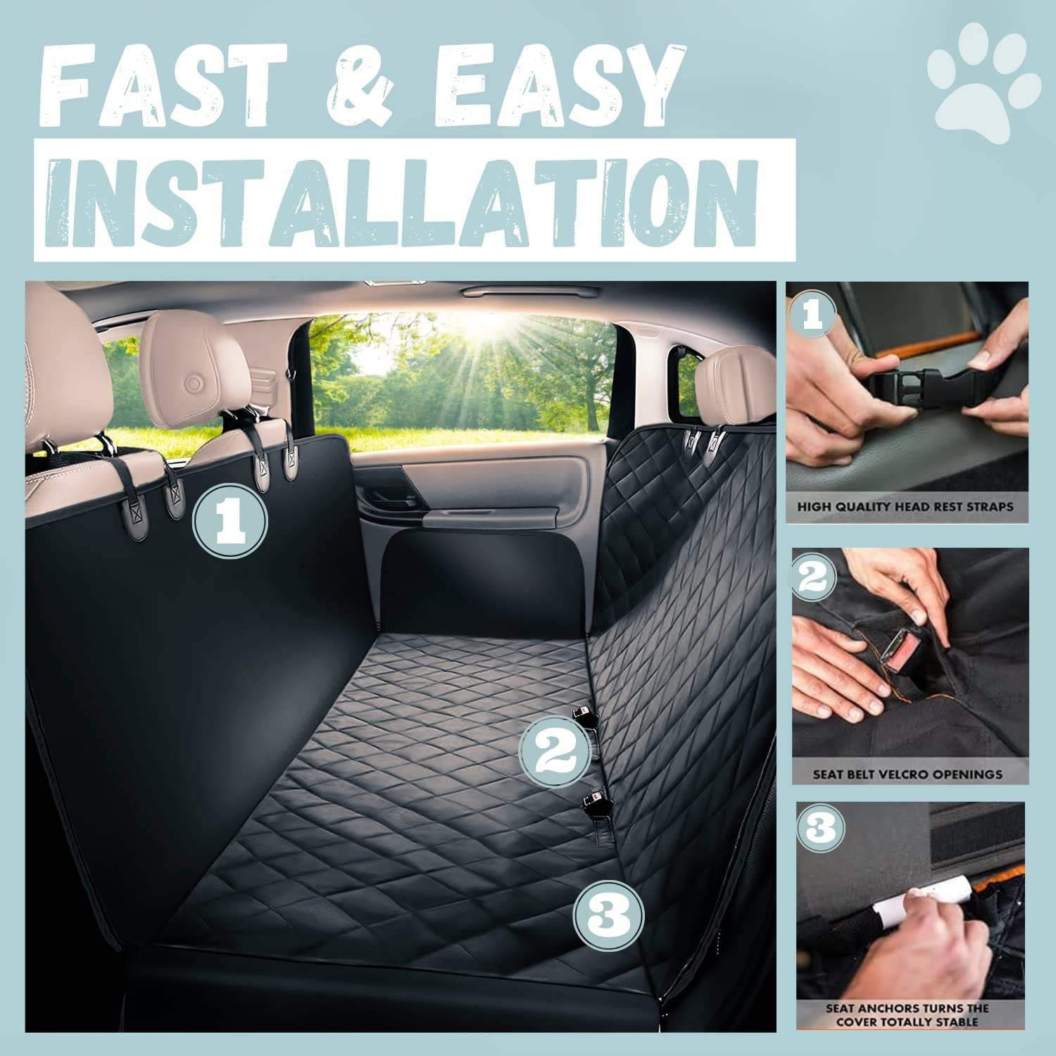 Dog protection car seat covers hotsell
