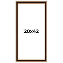 20x42 Frame Gold Brown Plein Air Vintage Solid Wood Picture Frame | 1.75 Inches Moulding Width |