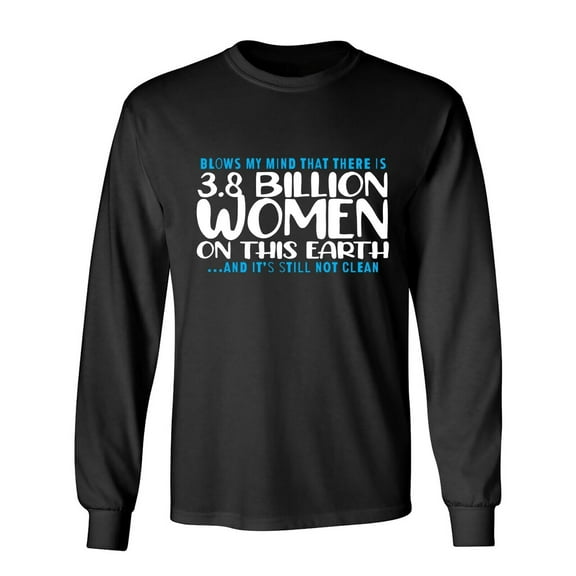 Blows My Mind Sarcastic Humor Novelty Men's Long Sleeve Shirts