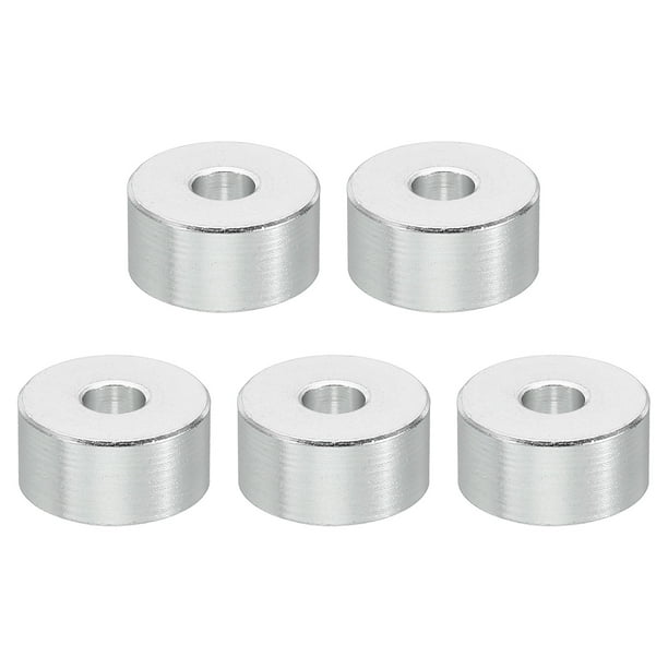 M5 Aluminum Spacers, 5 pieces Metal Spacer Aluminum 5.2mm ID x 16mm OD x 8mm L Aluminum Spacer