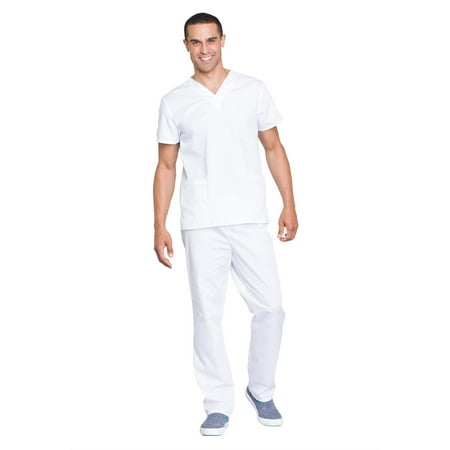 Cherokee Men and Women Scrub Set Modern Fit Top and Drawstring Waist Pant - WW530C