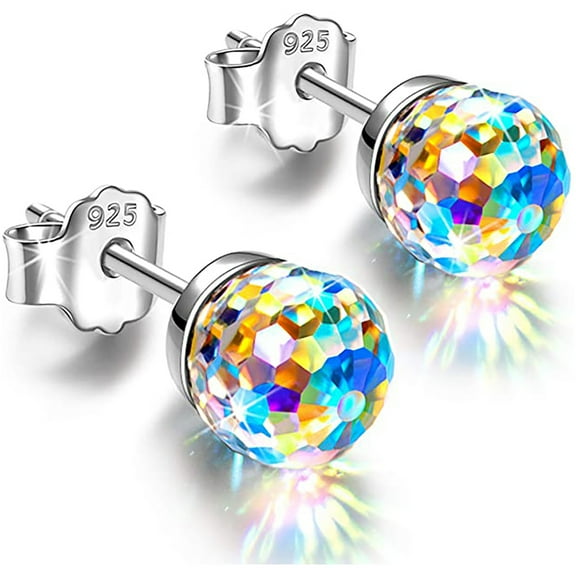 Women's Earrings Christmas Gifts For Women, 6mm ,Valentine's Day Anniversary Birthday Gift