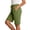 Army Green, variant on Women's Shorts, French Terry Bermuda Shorts, Jersey Knit Fleece Shorts, Women's Casual Bermuda Shorts with Pockets