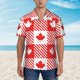 thumbnail image 2 of Fotbe Maple Leaves1 Camisa Hawaiana para Hombre Unisex – Camisa Casual de Verano con Botones de Manga Corta de Algodón y Lino,X-Large, 2 of 7
