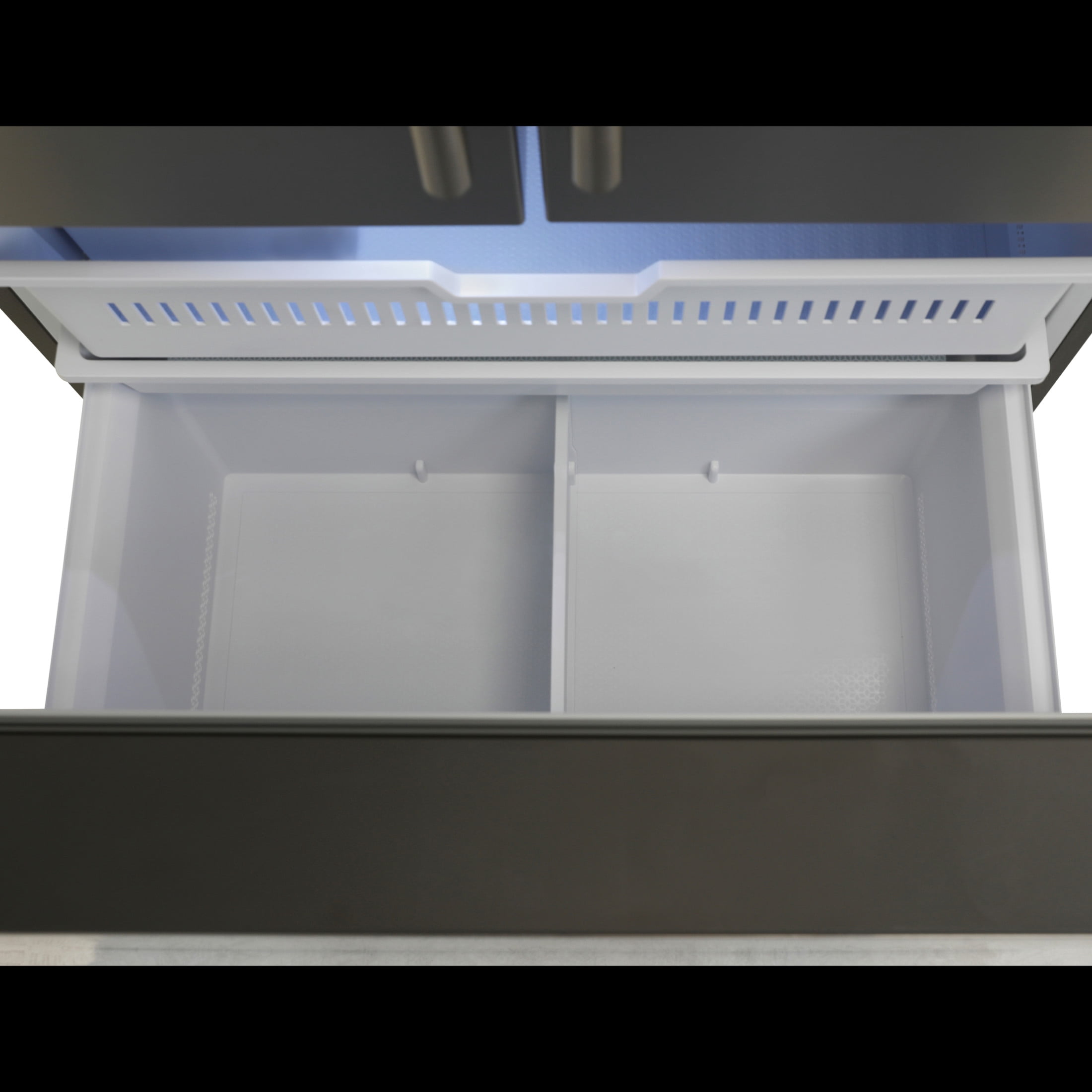 Avanti French Door Refrigerator with Water and Ice Dispenser, 22.1 cu ft Capacity, in Stainless Steel (FFFD22IWR3S)