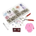 thumbnail image 5 of Snap Buttons Multifunction Open Prong Snap Button for DIY Crafts Sewing Bags 100 Sets, 5 of 8