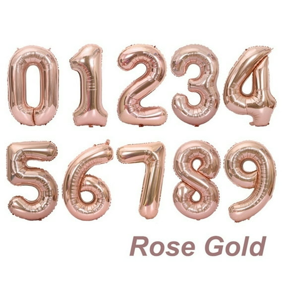 32 Inch 0-9 Number Foil Air Helium Figures Happy Birthday Party Decorations Digital Balloon Kid Baloons Birthday Balon