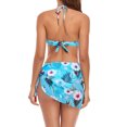 thumbnail image 4 of Traje de baño de mujer Traje de baño de tres piezas Traje de baño con estampado Halter Traje de baño Fridja  nalpqowj61150, 4 of 9