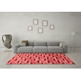 thumbnail image 3 of Ahgly Company Indoor Square Oriental Red Modern Area Rugs, 5' Square, 3 of 4
