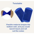 thumbnail image 3 of Tiny Cavity Silicone Ice Cube Tray (2 pack) - Small Mold for Freezer, Cocktails - Stackable, BPA & Odor Free (Red, 3 of 4