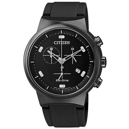 Men's Eco-Drive All Black Chronograph Watch (Top 10 Best Mens Watches)