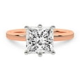 thumbnail image 4 of IGI Certified 2 Carat Princess Shape Lab Grown Diamond Engagement Ring | 14K Rose Gold |Solitaire Lab Diamond Ring | FG-VS1-VS2 Quality Friendly Diamonds, 4 of 6