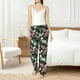 thumbnail image 4 of Balery Lilies Flowers Pantalones de pijama para mujer, pijamas ultraligeros, pantalones de estar por casa-Small, 4 of 6