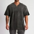 thumbnail image 2 of Men's Loose Trend Fitness Sports V Neck Half Sleeve T-Shirt, 2 of 6