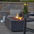 thumbnail image 6 of Real Flame Aegean 50" Rectangle Steel Propane or Natural Gas Fire Pit Table in Weathered Slate, 6 of 9