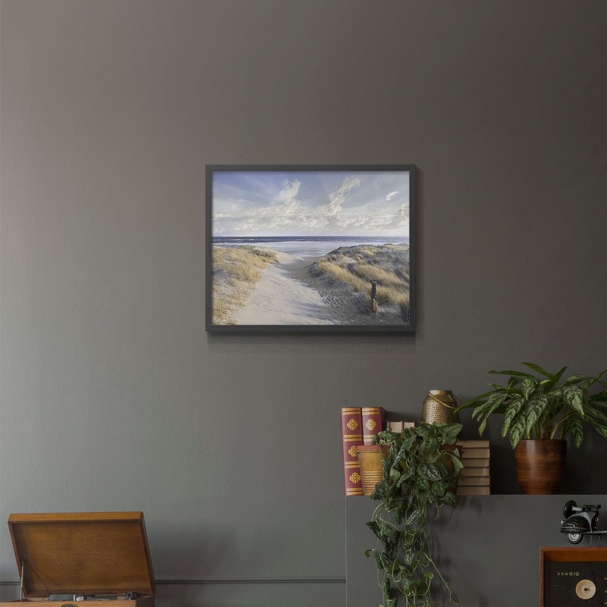 Aisle Marker by Mike Calascibetta - Restickable Framed Giclée Print