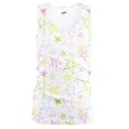 thumbnail image 1 of Girls Tank Allover Print Cttn, Drawn Stars White - Large, 1 of 1