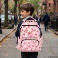 thumbnail image 6 of FUIALDOLG Multi-Pocket 17 Inch School Bag with Axolotl Strawberry Pattern, 600D Polyester Durable Bookbag for Back to School Daily Use, 6 of 10