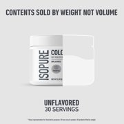 Isopure Colostrum + Gut Health & Immune System Support, Unflavored, 30 servings