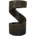 thumbnail image 3 of Sunnydaze Winding Showers Modern Brown Polyresin Tabletop Fountain, 3 of 11