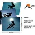 thumbnail image 5 of Summit Designs BMX Bicycle Wall Art Decor Prints, Inch Poster Photos, Extreme Sports, Bedroom Gift Idea, Unframed Set of 3 (8x10"), 5 of 8