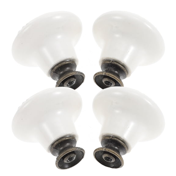 Ceramic Handle Cabinet Hardware Vanity Knobs Single Hole Drawer Pulls Furniture Round Decorative