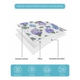 thumbnail image 5 of Quilts Twin Size, Purple Blue Hydrangea Soft Comforter Bedding Set for Bed, Watercolor Butterfly Flowers Lightweight Quilted Bedspread with Pillow Cover(2 Pieces) for All Season, 68x86 Inch, 5 of 6