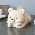 thumbnail image 4 of FRCOLOR Cute Bear Tissue Box Holder For Living Room Dining Table And More Durable And Easy To Clean Multi Functional Desktop Decoration Simple And Modern Design, 4 of 8