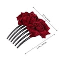thumbnail image 2 of unbranded 1Ud De Flor Roja Accesorio Para Peinado En Bodas Y Festividades, 2 of 6