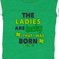 thumbnail image 4 of Inktastic The Ladies Are Lucky That I Was Born St Patricks Day Baby Boy Boys Baby Bodysuit, 4 of 5