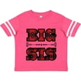 thumbnail image 3 of Inktastic Big Sis Buffalo Plaid Sister Girls Toddler T-Shirt, 3 of 5