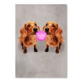 thumbnail image 1 of Americanflat Dachshunds With Bubblegum by Coco De Paris Poster Art Print, 1 of 3