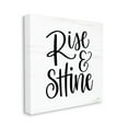 thumbnail image 3 of Stupell Industries Rise & Shine Calligraphy Script Rustic Birch Pattern Graphic Art Gallery Wrapped Canvas Print Wall Art, Design by Imperfect Dust, 3 of 5