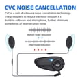 thumbnail image 3 of EJEAS Q7 motorcycle helmet Bluetooth intercom with CVC noise reduction, 3 of 8