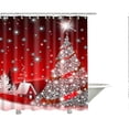 thumbnail image 1 of Christmas Shower Curtain Washable, 1 of 1