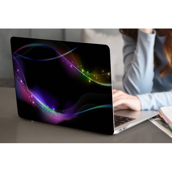 KSK KAISHEK Plastic Hard Shell Case Only for 2022 - 2018 Released Newest MacBook Air 13 inch Retina Display & Touch ID + Black Keyboard Cover Model: A2337 m1 A2179 A1932 Colorful B 99
