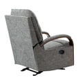 thumbnail image 5 of 14 Karat Home Upholstered Rocking Recliner Chair Set of 2 with Metal Base for Living Room, Grey, 5 of 10
