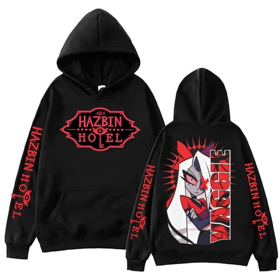 ZHENGLM Hazbin Hotel Vaggie Character Hoodie Unisex Casual Streetwear Pullover