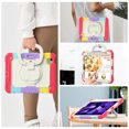 thumbnail image 6 of Case for iPad Air 5th Generation / iPad Air 4th Generation 10.9 inch, 360 Rotating Stand Handle Pencil Holder Shoulder Strap Heavy Duty Shockproof Cover, Rainbow Red, 6 of 7