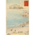 thumbnail image 3 of Kobayashi Kiyochika 13x18 Black Modern Framed Museum Art Print Titled - The Island Enoshima (1896), 3 of 5