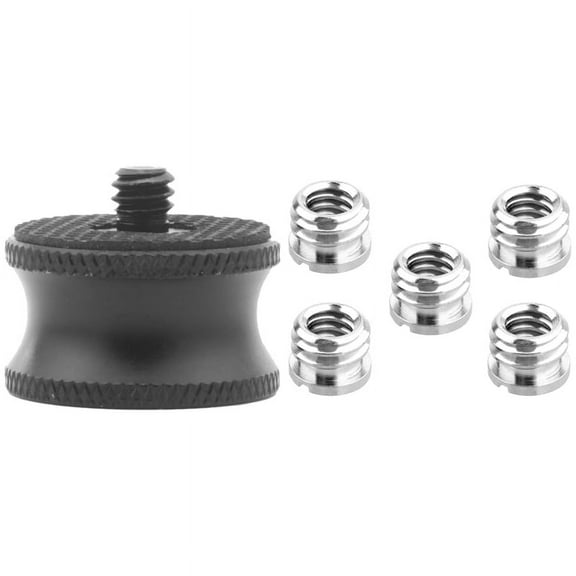 5 Pcs 1/4 Inch to 3/8 Inch Convert Screw Standard Adapter & 1 Pcs Adapter Screw Mount Camera Tripod