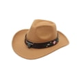 thumbnail image 4 of Decodeary Western Outback Cowboy Hat Channel Inner Cowboy Classic Hat Large Brim Provides red 1Set, 4 of 6
