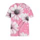 thumbnail image 4 of Plus Tamaño de las Mujeres Blusas, Cuello en V Casual Suelto Manga Corta Superior, Impresión Blusa Poliéster Spandex, 4 of 5