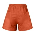 thumbnail image 5 of JINMGG Shorts for Women Clearance $5 Women's Solid Casual Loose Pockets Short Pants Orange XXXL, 5 of 7