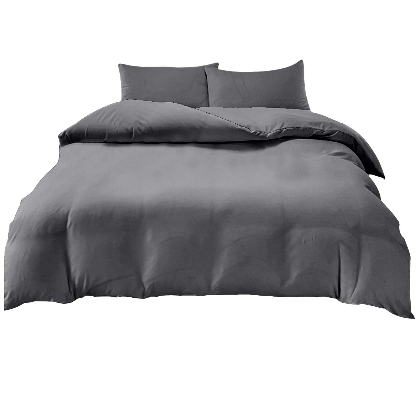 4 Piece Bed Sheets 71x87in Bedding Set with Duvet Cover Fitted Sheet 2 Pillowcases Soft Washed Polyester Wrinkle Free Easy Care by PALIFEUR