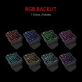 thumbnail image 2 of Teclado para juegos con una sola mano, retroiluminación RGB, miniteclado portátil para juegos de 35 teclas, controlador ergonómico para juegos Namotu HMKY265, 2 of 7