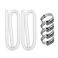 thumbnail image 2 of Clearance! Pool Pump Replacement Hose 2-Piece Set 1.25-Inch Pool Hose 59-Inch Long Pool Pump Replacement Accessory Hose Above Ground Pool Filter Pump Using 1.25In Diameter Hose For PoolWhite, 2 of 3